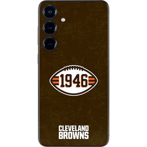 NFL Cleveland Browns Alternate Distressed Galaxy S25 Skin